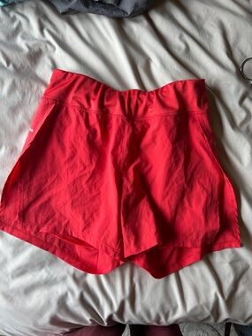 Avia Women's High-Waist Active Shorts - Bright Red